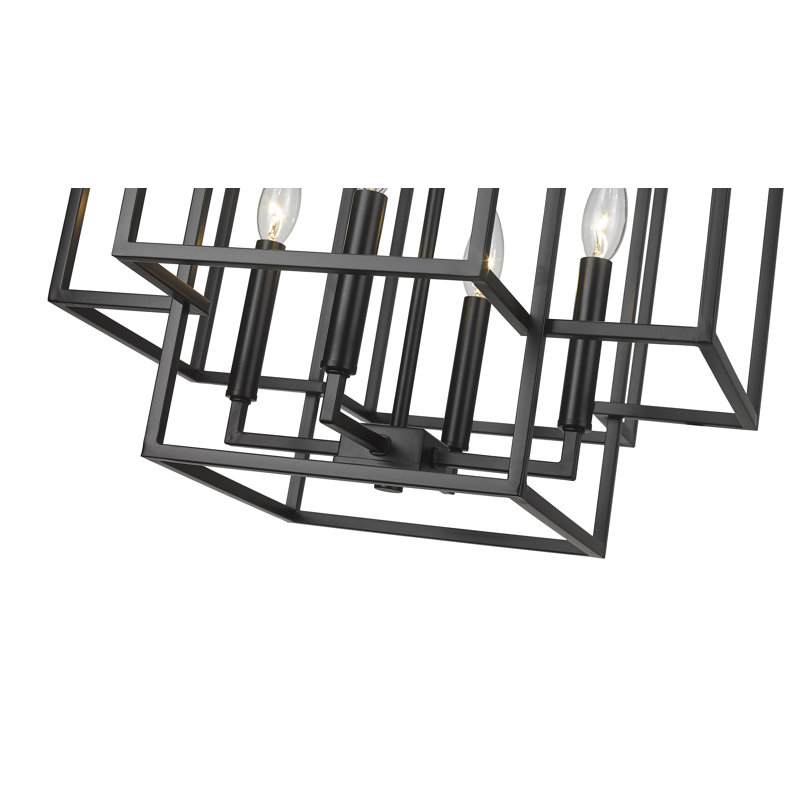Luminaire suspendu 4 lumières Titania, H 18 po x l 18 po