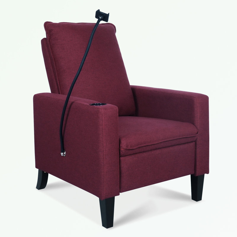Fauteuil inclinable Ravaughn, Polyester rouge