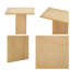 Bureau d'appoint 60 po moderne en bois d'ingénierie avec placage de pin Derosa