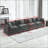 Modular Cloud Sofa with Double-Layer Cushion-1764790586