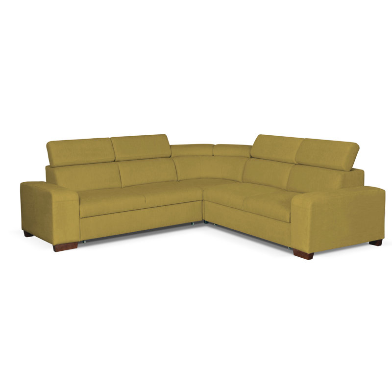 Erwine 5 Seater Sofa Bed, Dark Yellow