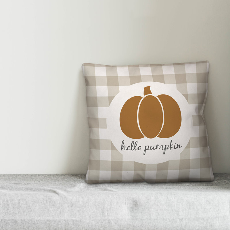  Hello Pumpkin Throw Pillow
