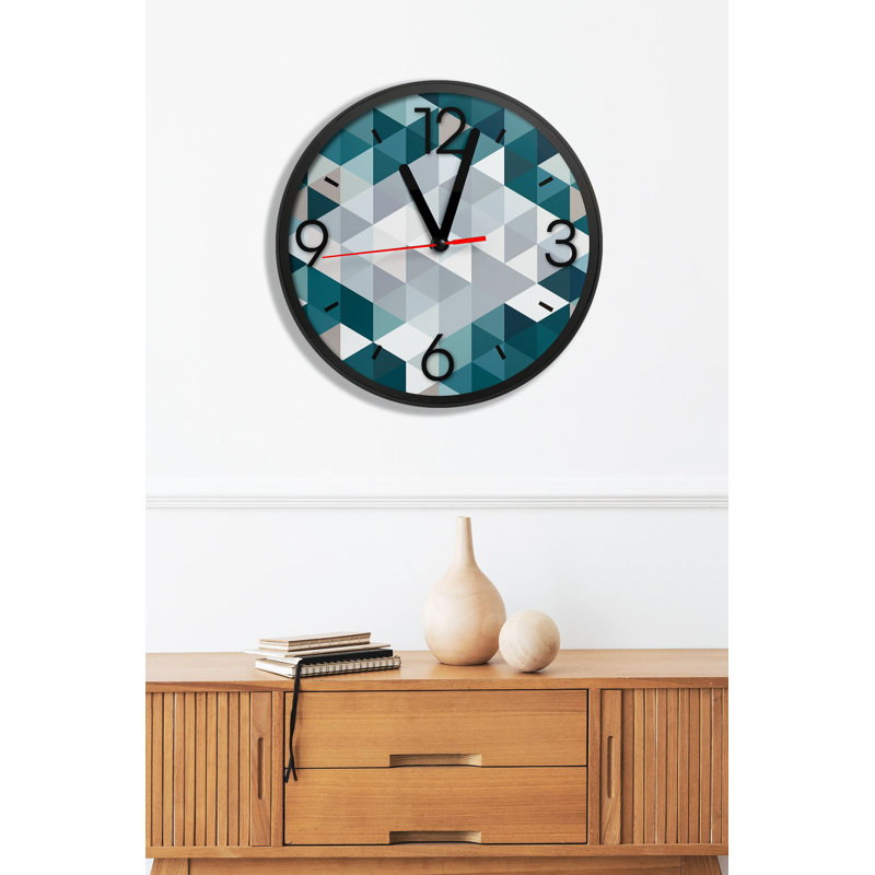 Horloge décorative en panneau de fibres à densité moyenne
