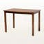 Ensemble de salle à manger 5 pièces en tissu gris et bois de finition noyer Fraserburgh, H 37,4 po x l 18,5 po x P 19,88 po-520633795-520633792