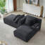 Canapé-lit double, canapé-lit désossé avec porte-gobelets et poches latérales, canapé-lit modulaire confortable à assise profonde pour le salon-1467288489