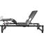 Structure de lit réglable grand, télécommande sans fil, moteur silencieux, base noire avec positions, télécommande, structure solide