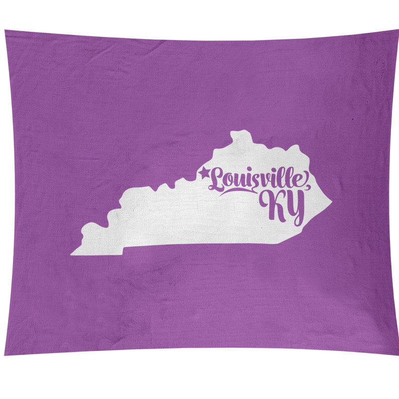 Tapisserie murale louisville kentucky, H 27,5 po x l 37,5 po, Violet