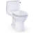 TOTO Ultramax One-Piece Round 1.28 GPF Universal Height Toilet with Right-Hand Trip Lever, CEFIONTECT and SS113 SoftClose Seat, Cotton White - MS603113CEFRG#01-123827241-123827244