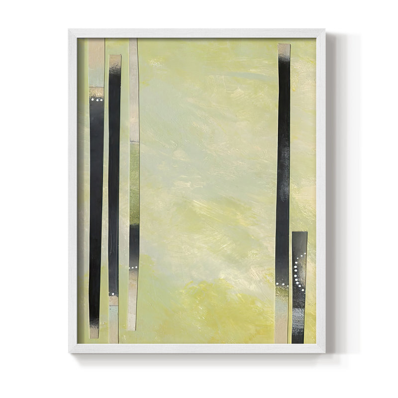 Neutral Assemblage II, reproduction encadrée - bois massif, H 30 po x l 24 po, Blanc