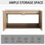 Meuble-lavabo de salle de bain avec lavabo et armoire d'appoint - 36 po - Grattoir élégant - Matériau luxueux
