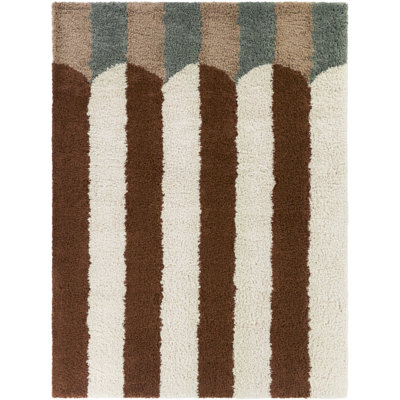 Tapis rose / brun Harlowe
