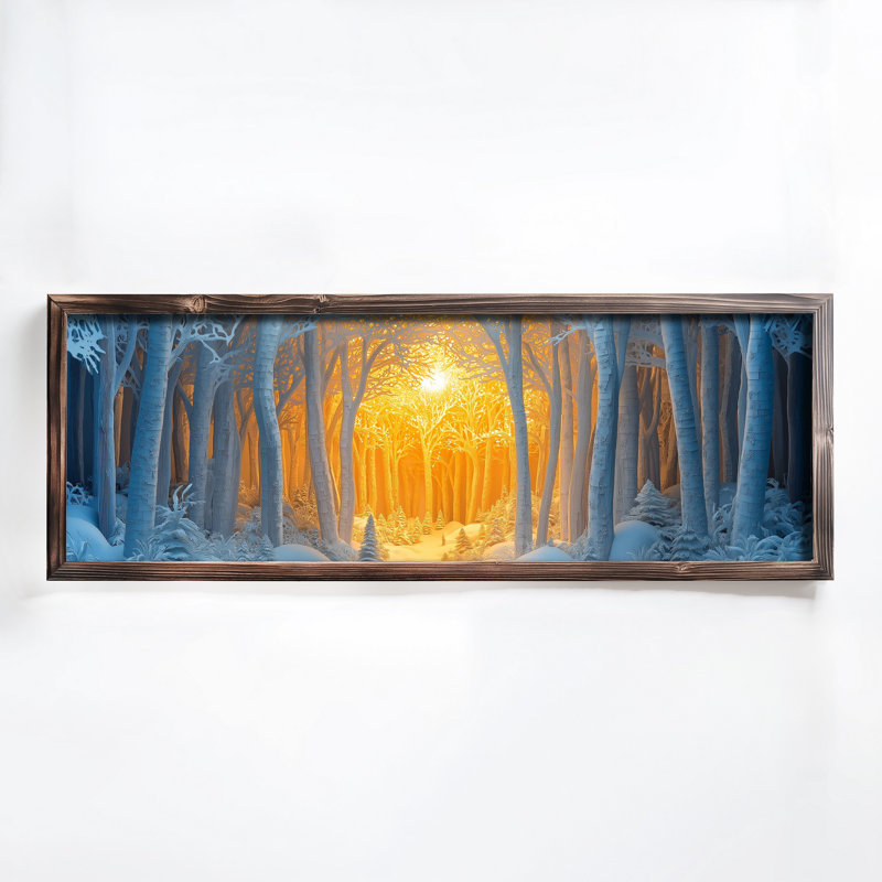Élégante peinture décorative en panneau de fibres à densité moyenne, 15,7 x 47,2 x 0,1 pouces | 100% panneau de fibres à densité moyenne avec épaisseur de 3 mm, cadre 100% bois de pin | Œuvre d'art imprimé UV pour la décoration intérieure, le salon, le bureau, l'esthétique moderne