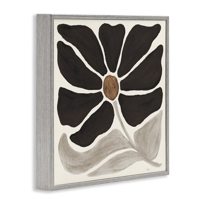 Art moderne de fleurs neutres par Véronique Charron bg-016, Estampe numérique Farmhouse, H 17 po x l 17 po