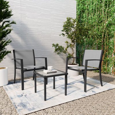 Faynell 2 - Person Patio Dining Set with Square Table