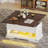 LED Farmhouse Lift Top Coffee Table, 3 In 1 Multi-Function With Hidden Compartment Storage