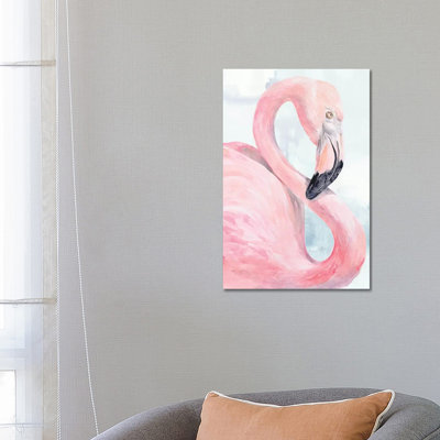 Pink Flamingo Portrait by Jennifer Paxton Parker - Wrapped Canvas Gallery-Wrapped Canvas Giclée