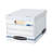 Stor/File Storage Box, Letter/Legal, Lift-Off Lid, White, 6/Pack