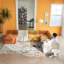 Canapé modulaire en velours de luxe à 5 places de 129,53 po Boneless - Canapé familial sans assemblage