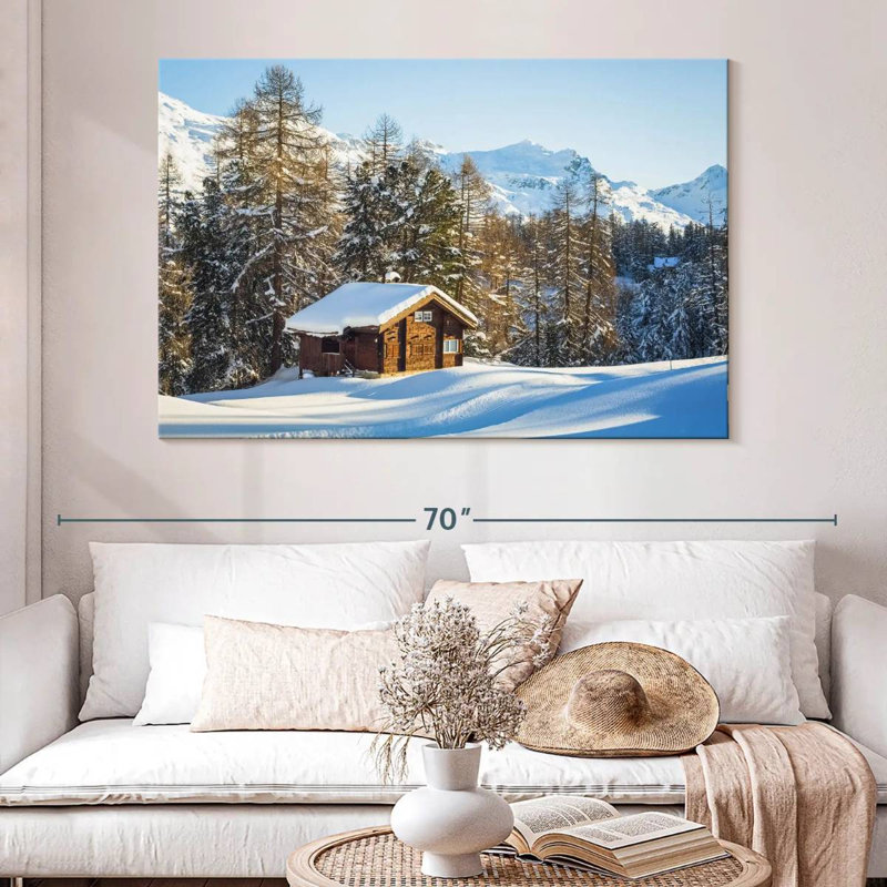Lilie Winter Cabin Retreat, H 34 po x l 51 po