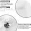 White Finish Ceramic Bathroom Basin - And Functional Modern Countertop Easy To Install Use