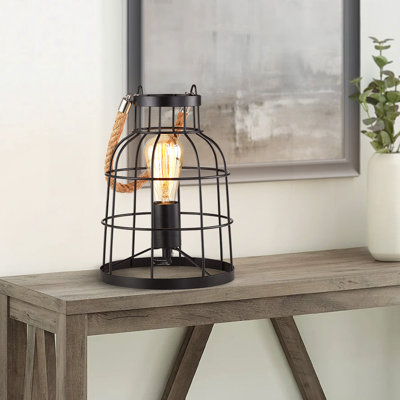 Lampe de bureau noire 10,6 po Yingst
