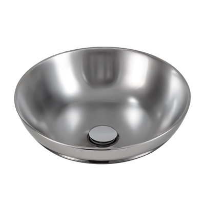 Metro Lane 385mm L x 385mm W Glossy Ceramic Circular Sink