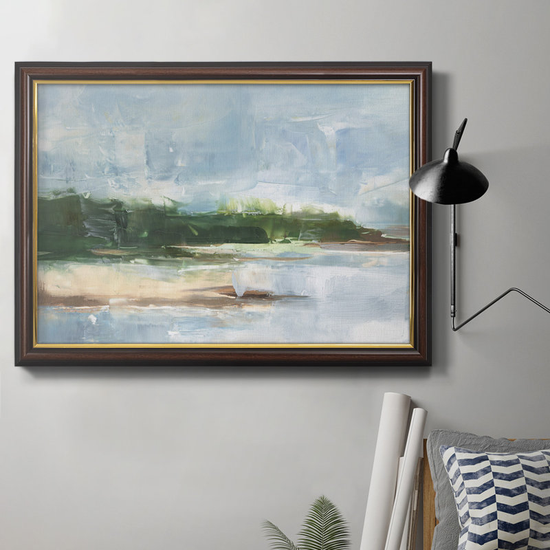 Toile encadrée de qualité supérieure Tropical Shore II - prête à être accrochée, H 16 po x l 20 po x P 1 po