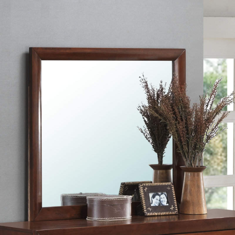 Miroir de commode moderne et contemporain Champetre, Cerisier