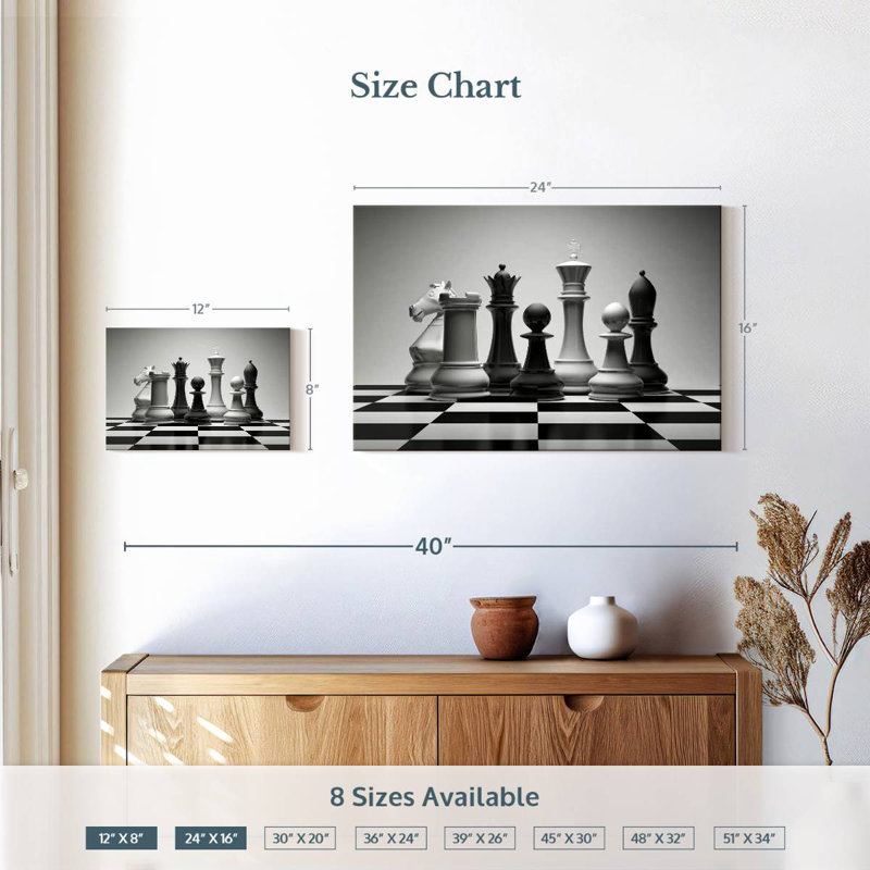 Senne Virtual Chess, 16" H x 24" W