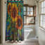 Rideau de douche mosaïque 1 pièce-919840079
