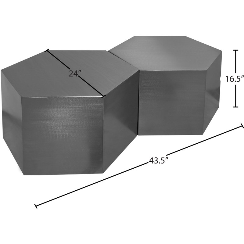 Elem Coffee Table, Silver