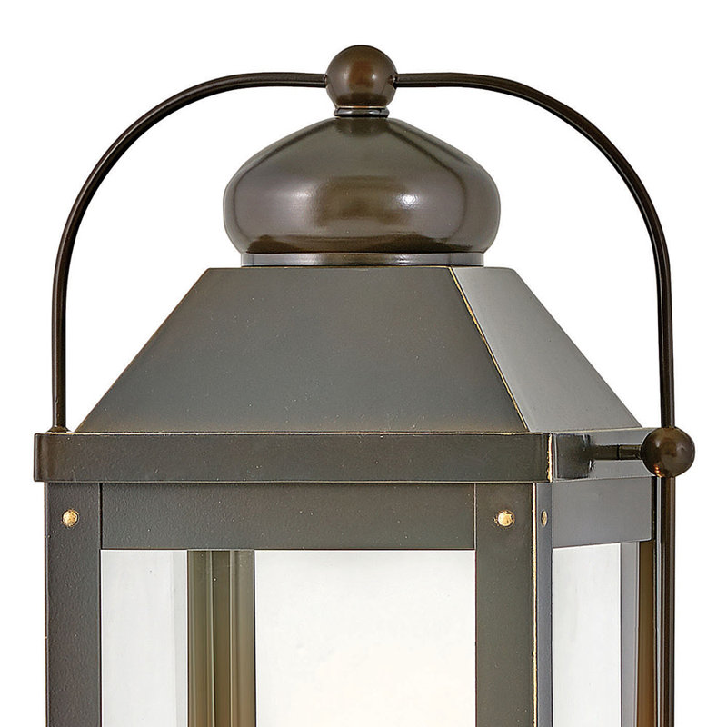 Anchorage 3-Light Pier Mount Light, Aged Zinc, LED