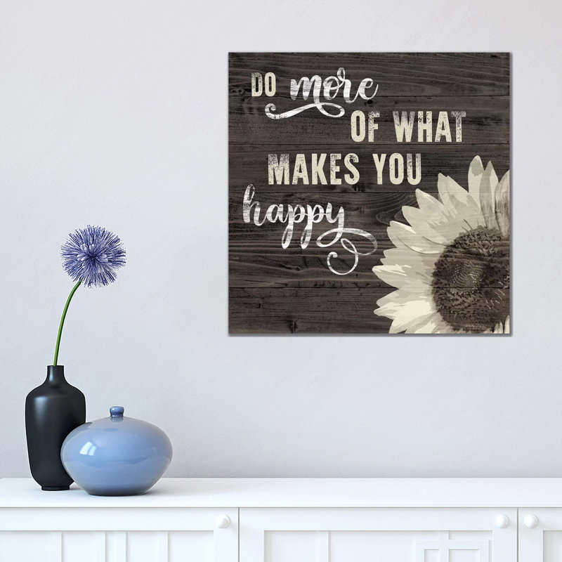 What Makes You Happy by Natalie Carpentieri - Wrapped Canvas Print, 45.72 cm H x 45.72 cm W x 1.91 cm D