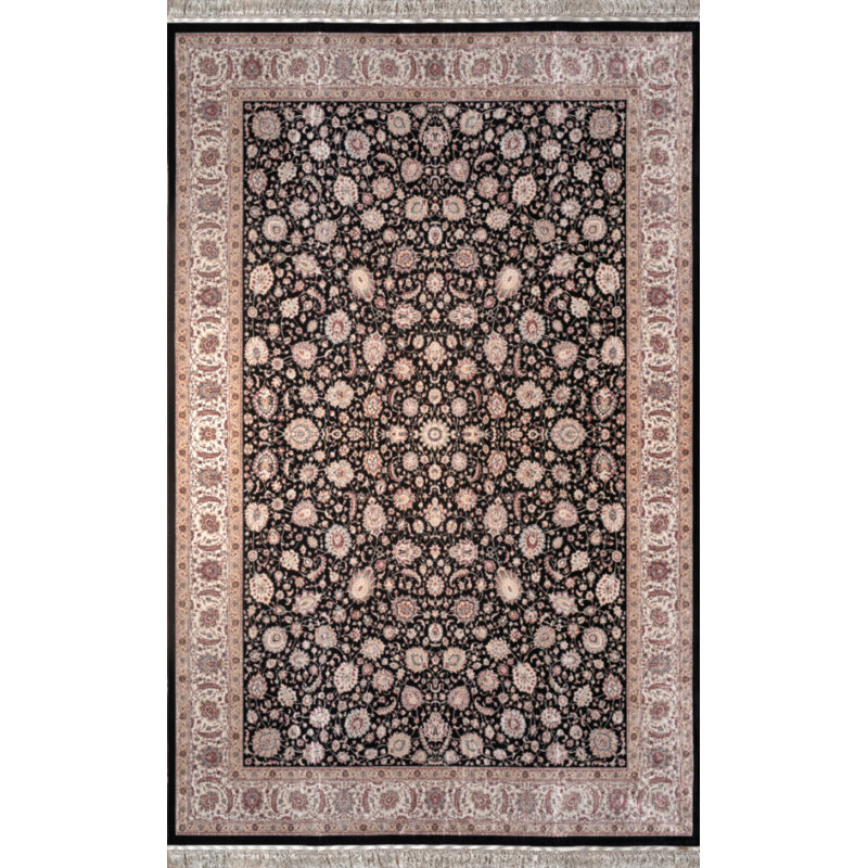 Versay Performance Cotton Washable Floral Indoor / Outdoor Rug, Rectangle 2'7" x 5'