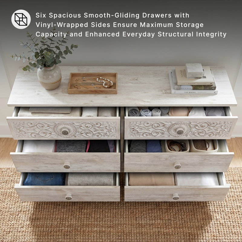 Hoang 6 - Drawer Dresser, White