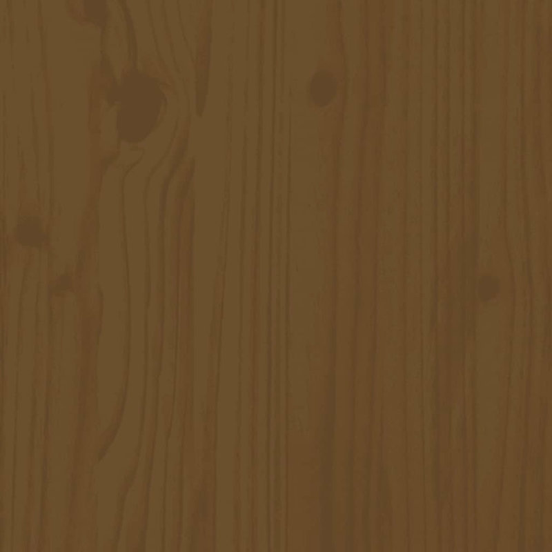 Bed Frame Solid Wood, European Single (90 x 200cm), honey brown