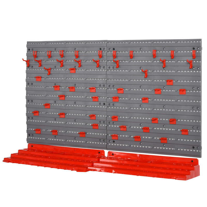 Rangement mural pour garage avec 50 crochets DURHAND