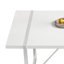 Table de salle à manger rectangulaire moderne en bois manufacturé et chaises ergonomiques en similicuir avec pieds en forme de C-468506602-468506603