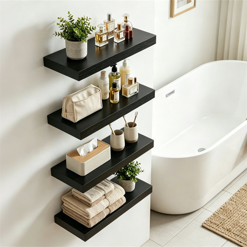 4 tablettes flottantes