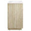 Meuble-lavabo en faux travertin 24 po avec lavabo blanc Render