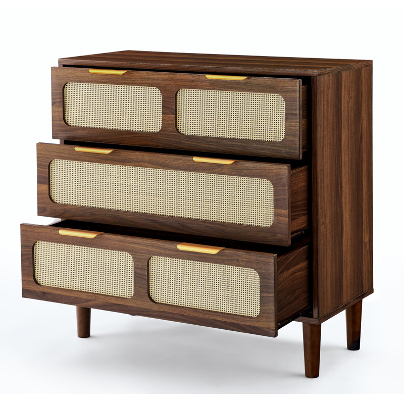 Commode 3 tiroirs, Noyer