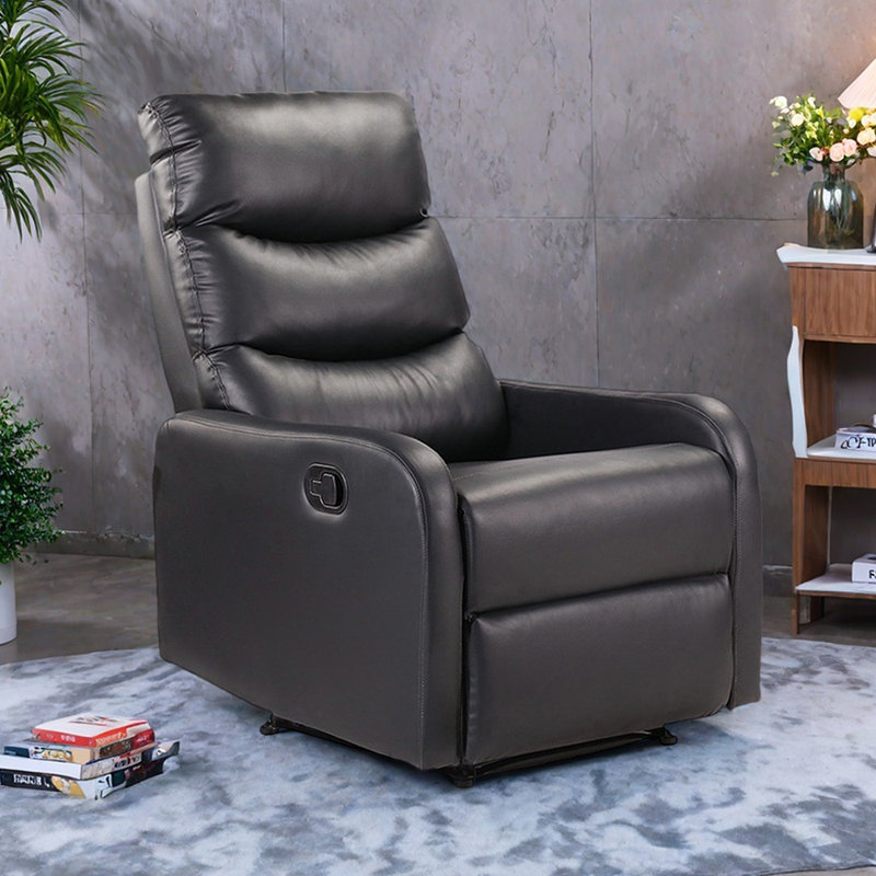 Fauteuil inclinable ergonomique simple pour salon, Noir