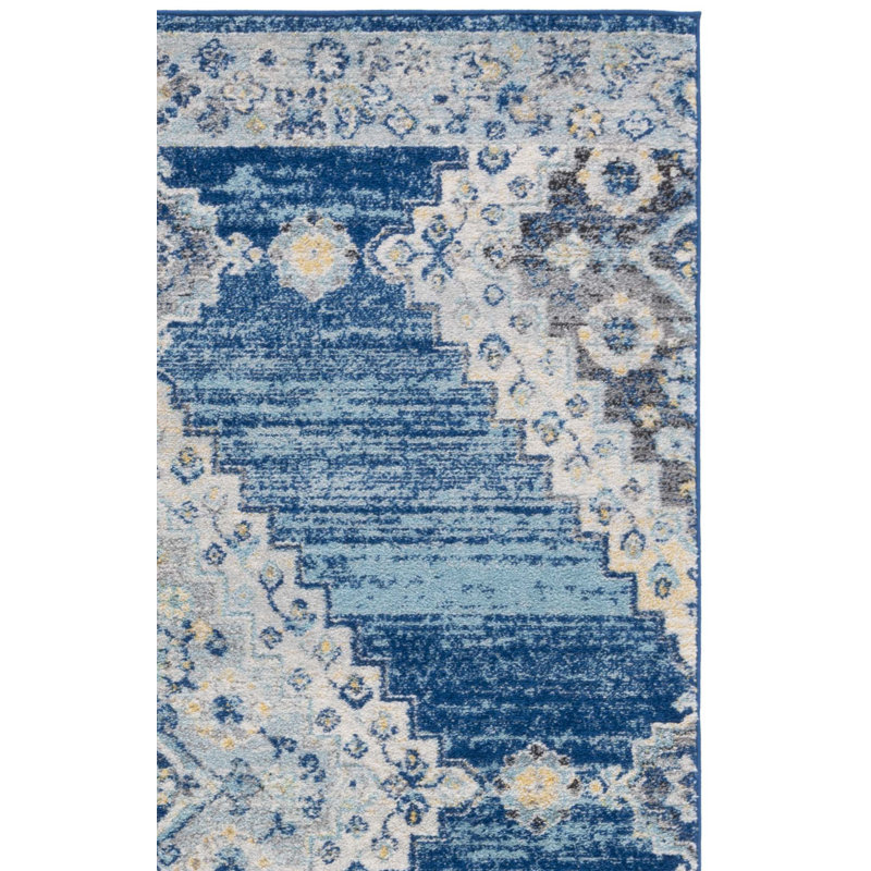 Christa Navy/Cream Rug, Square 6'7"