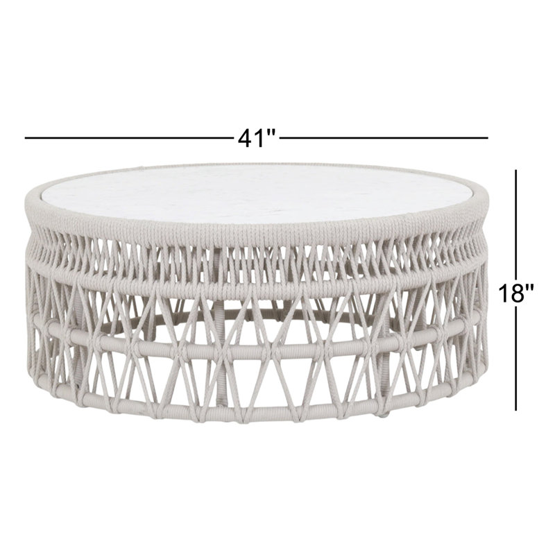Dana Outdoor Round Coffee Table