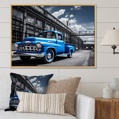 «Bluw Pickup Truck Industrial Drive», reproduction sur toile