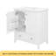 Meuble-lavabo 30 po sans lavabo, base seulement, armoire de salle de bain multifonctionnelle avec portes et tiroir, cadre solide et panneau de fibres à densité moyenne-117032348