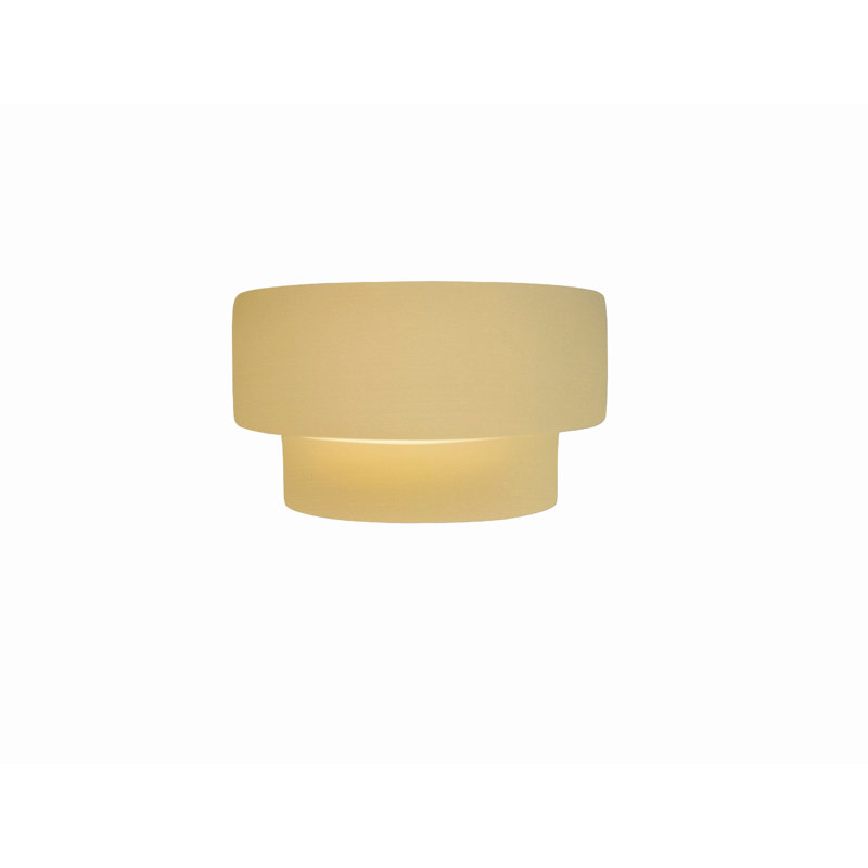 Azem Ceramic Wall Sconce, Incandescent, Muted Yellow