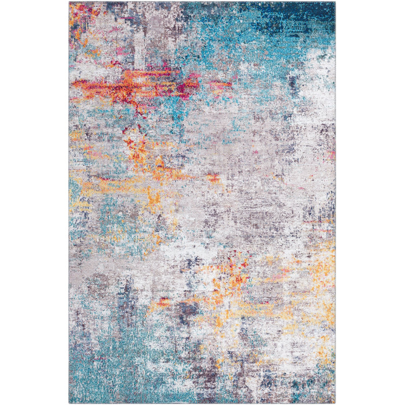 Abstract Indoor Rug, Rectangle 5' x 7'6"