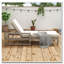 Chaise longue réglable à 5 positions avec structure en bois d'acacia et coussin épais de 3,9 po-1077258485