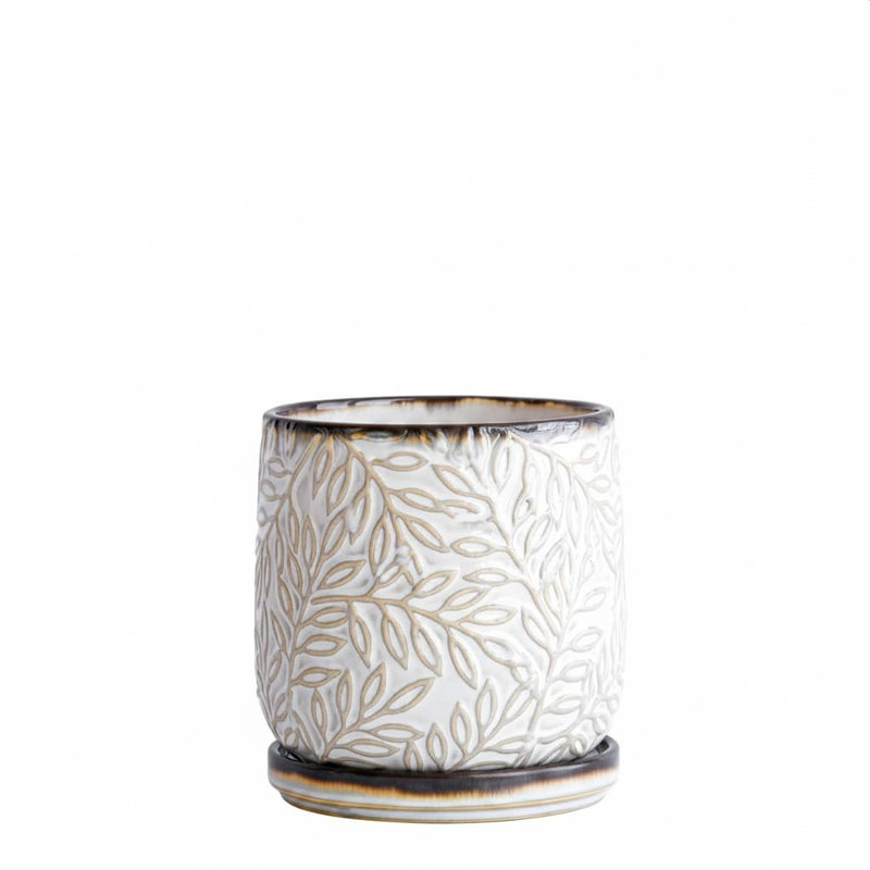 Ceramic Planter, White